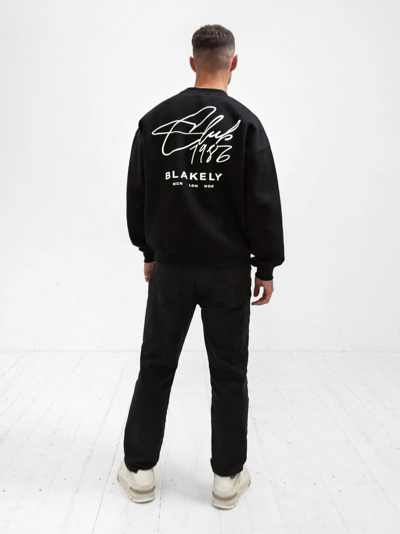 Club Relaxed Sweater - Black