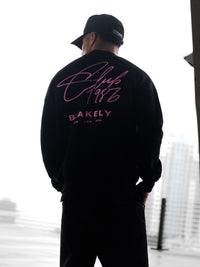 Club Relaxed Sweater - Black & Pink