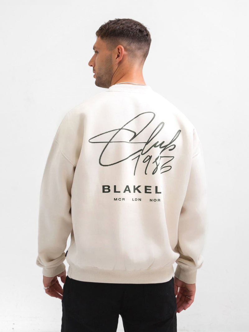 Club Relaxed Sweater - Bone