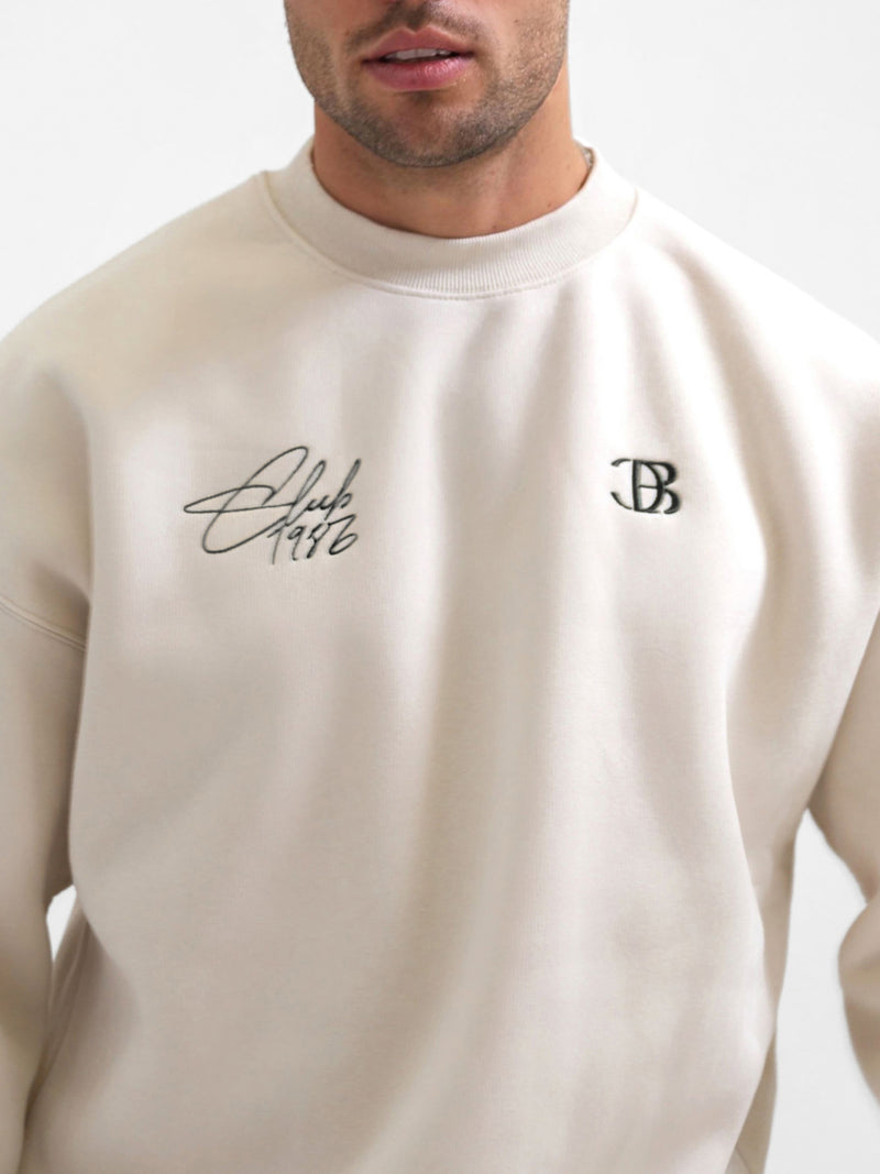 Club Relaxed Sweater - Bone