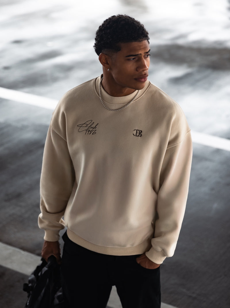 Club Relaxed Sweater - Bone