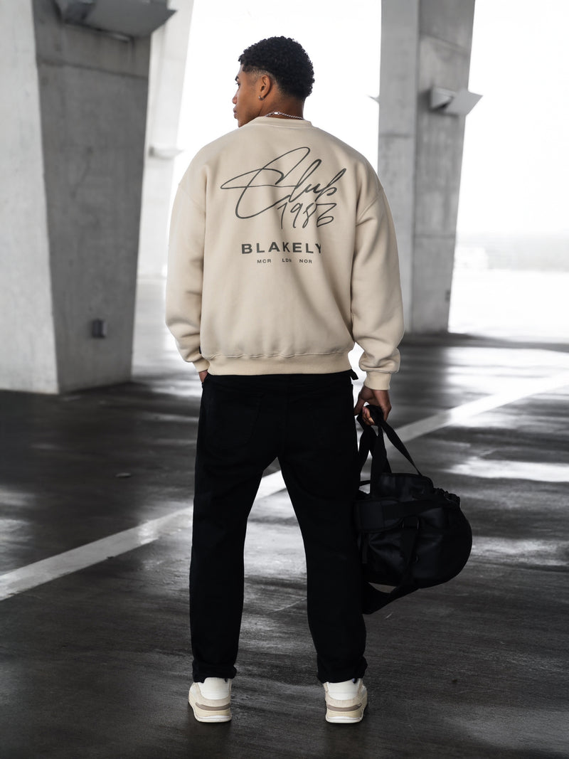 Club Relaxed Sweater - Bone