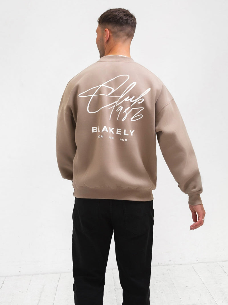 Club Relaxed Sweater - Brown