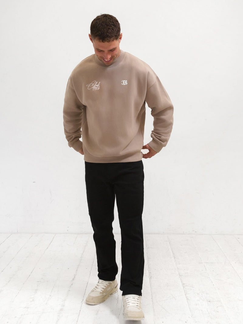 Club Relaxed Sweater - Brown