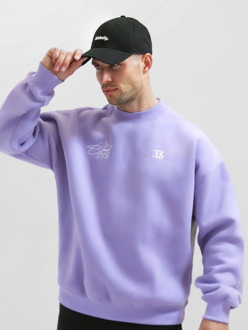 Club Relaxed Sweater - Violet