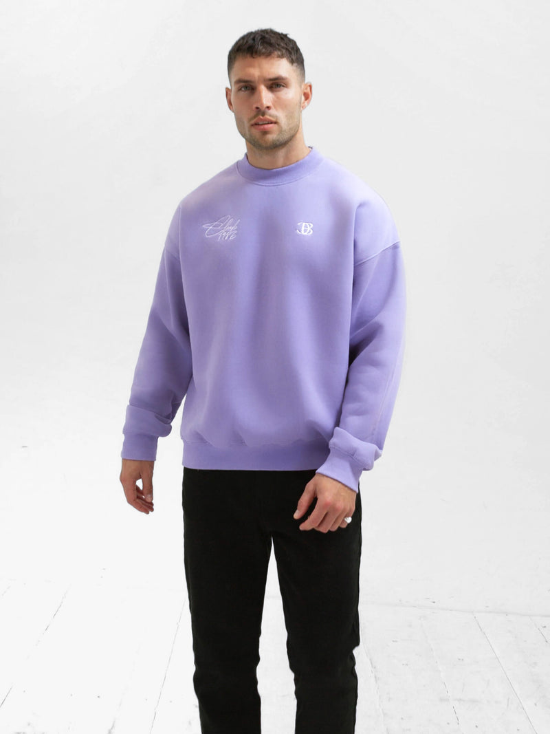 Club Relaxed Sweater - Violet