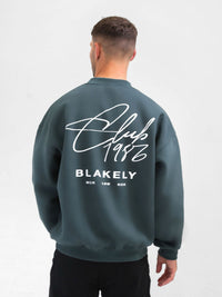 Club Relaxed Sweater - Teal Green