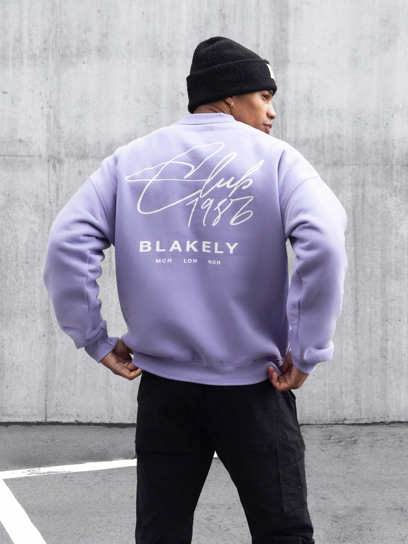 Club Relaxed Sweater - Violet