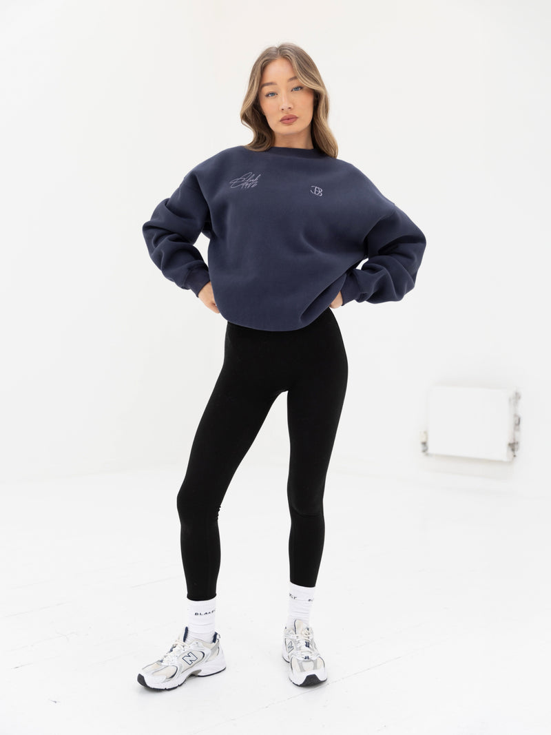 Club Oversized Sweater - Navy