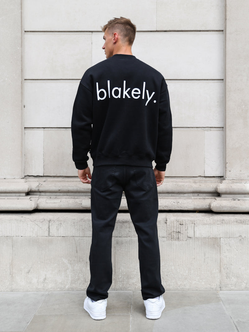 Enzo Relaxed Sweater - Black