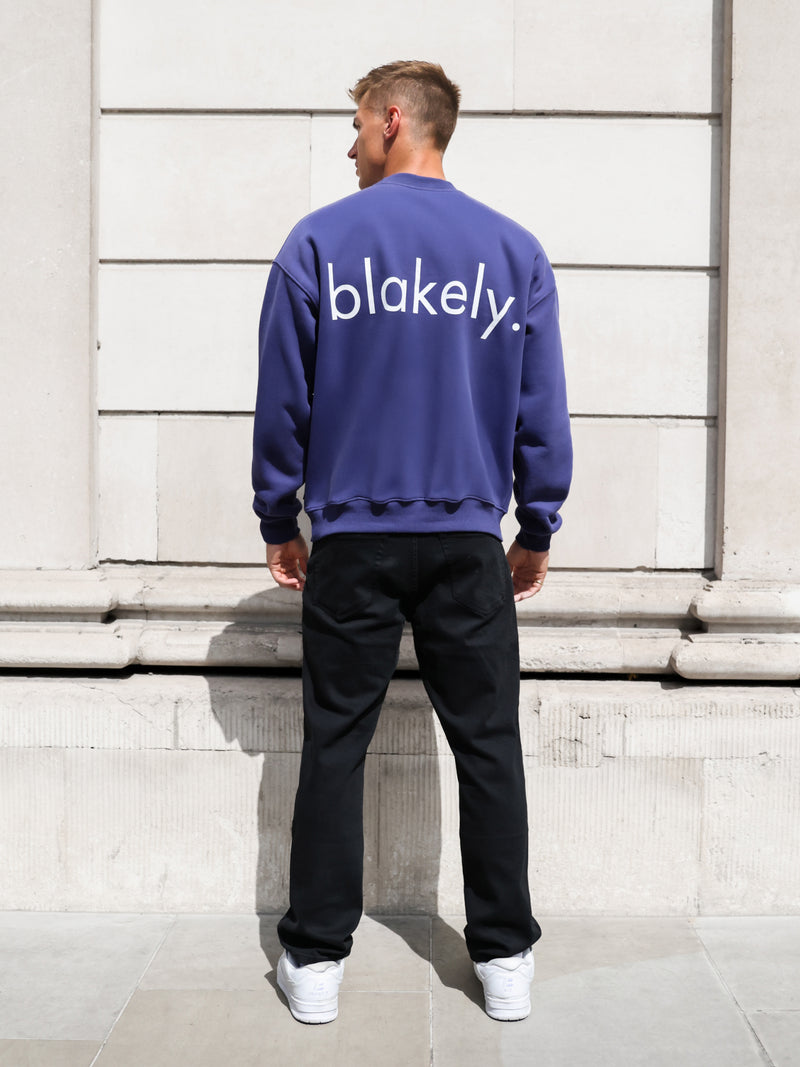 Enzo Relaxed Sweater - Bold Purple