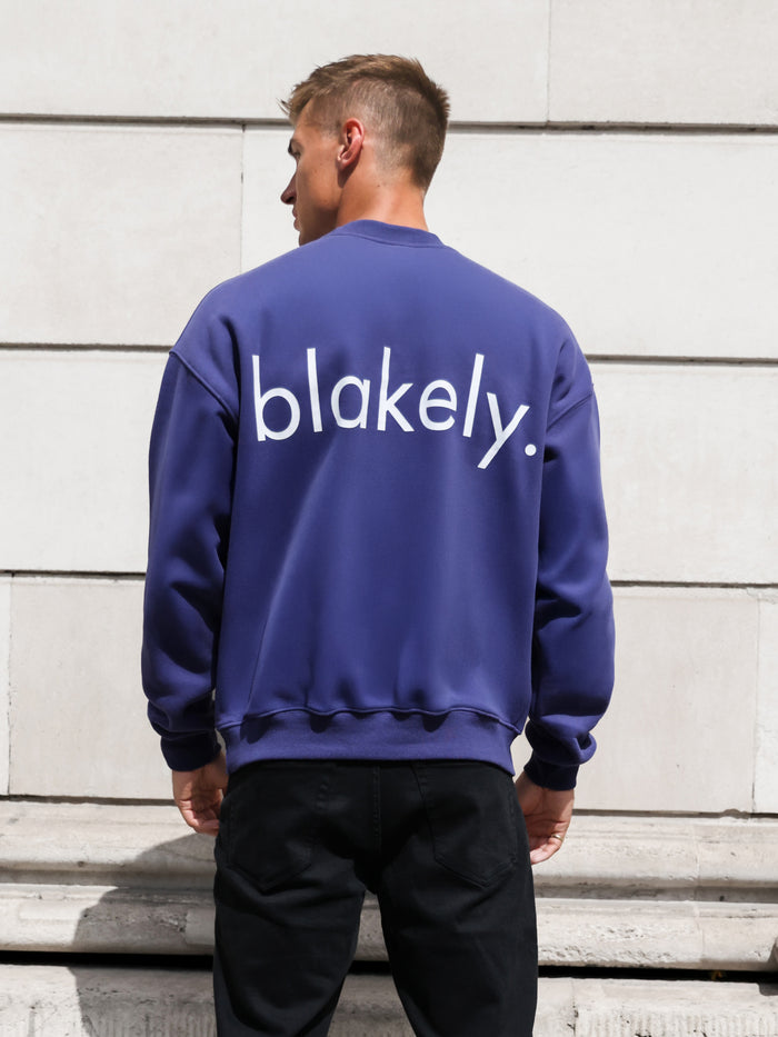 Enzo Relaxed Sweater - Bold Purple