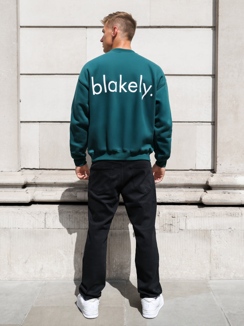 Enzo Relaxed Sweater - Deep Green