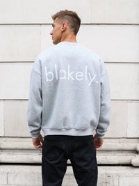 Enzo Relaxed Sweater - Marl Grey