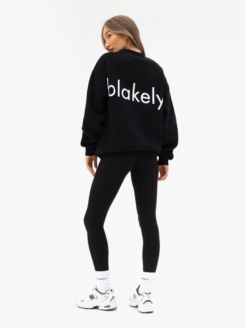 Thea Oversized Sweater - Black