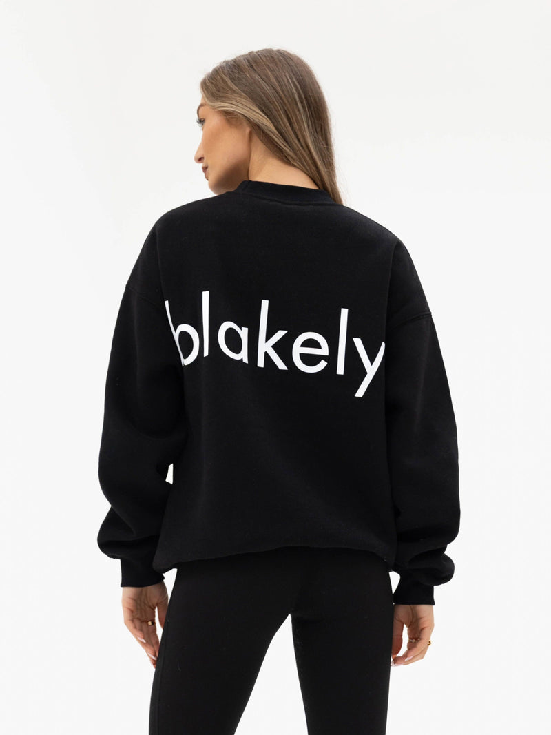 Thea Oversized Sweater - Black