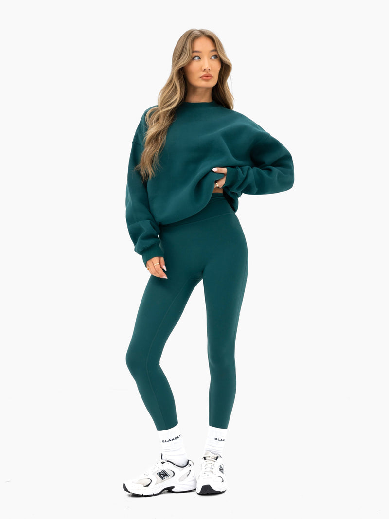 Thea Oversized Sweater - Deep Green