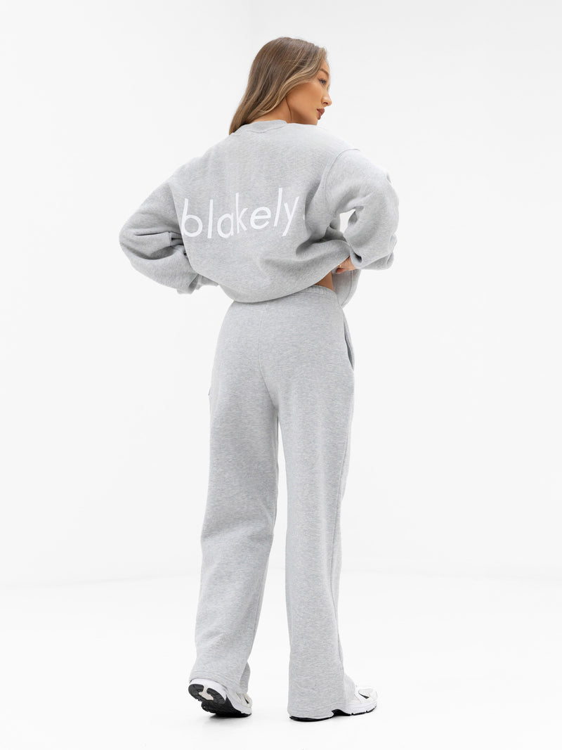 Thea Oversized Sweater - Marl Grey