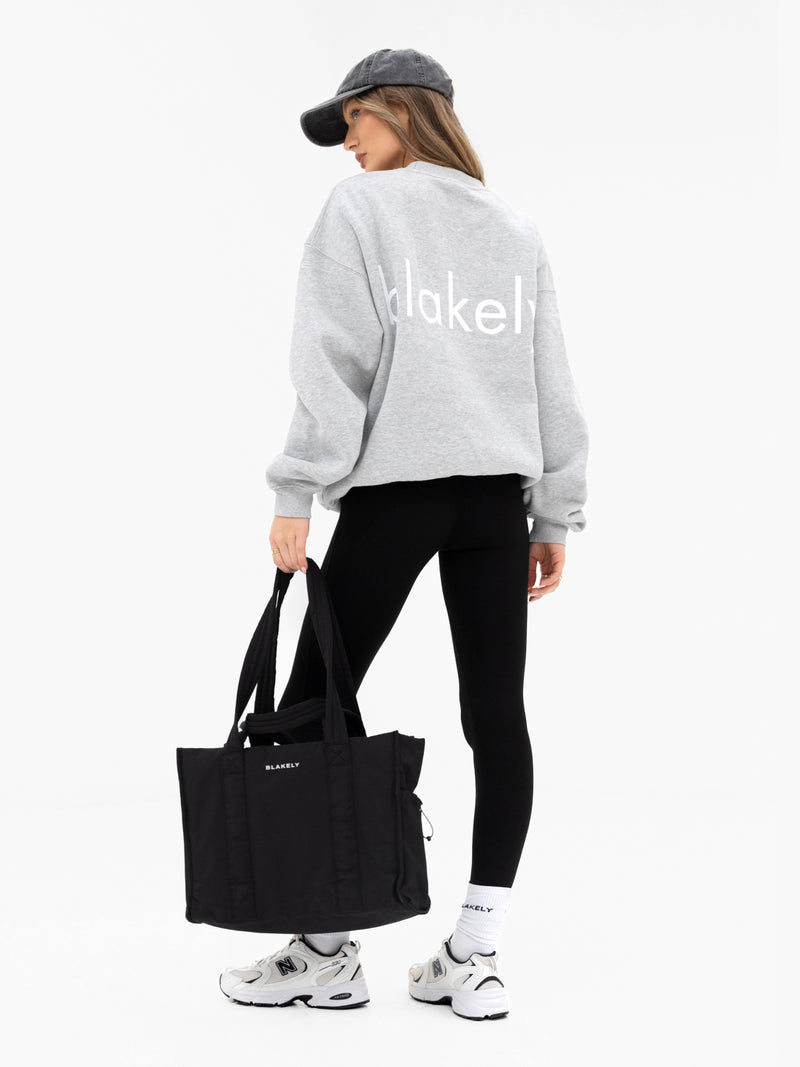 Thea Oversized Sweater - Marl Grey