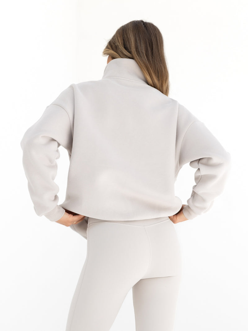 Active Studios 1/4 Zip Sweater - Ivory