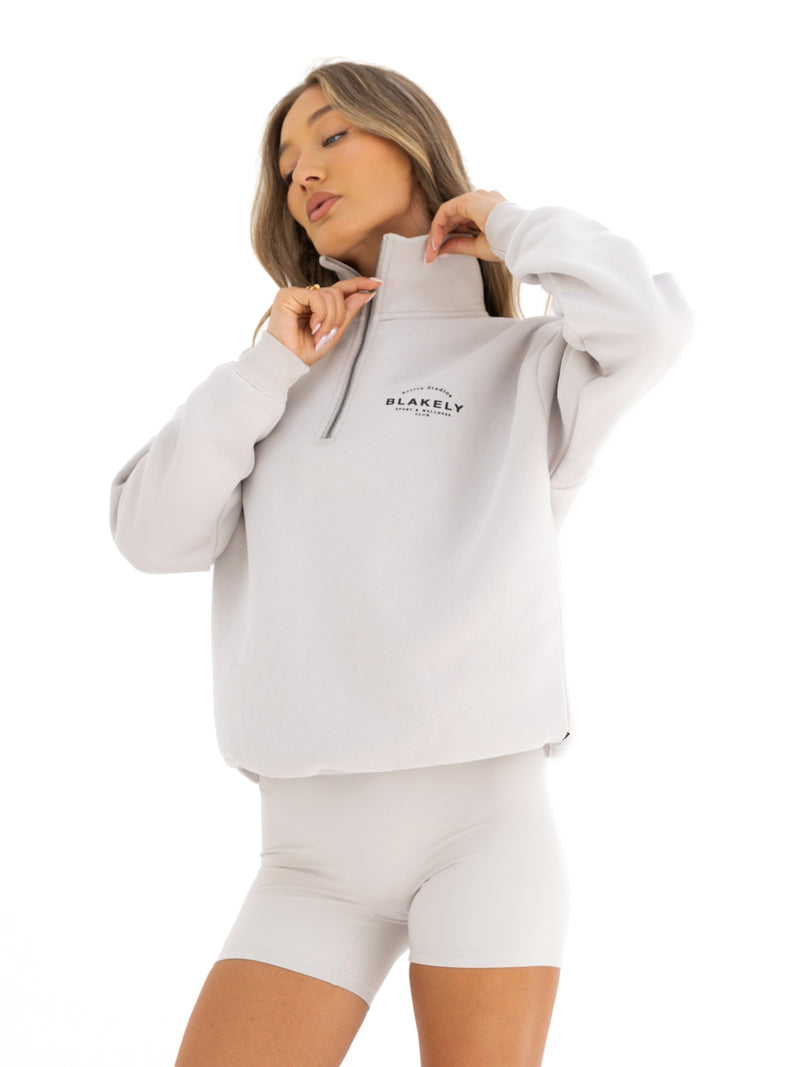 Active Studios 1/4 Zip Sweater - Ivory