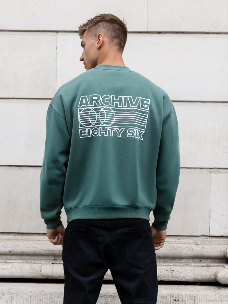 Jordan Relaxed Sweater - Vintage Green