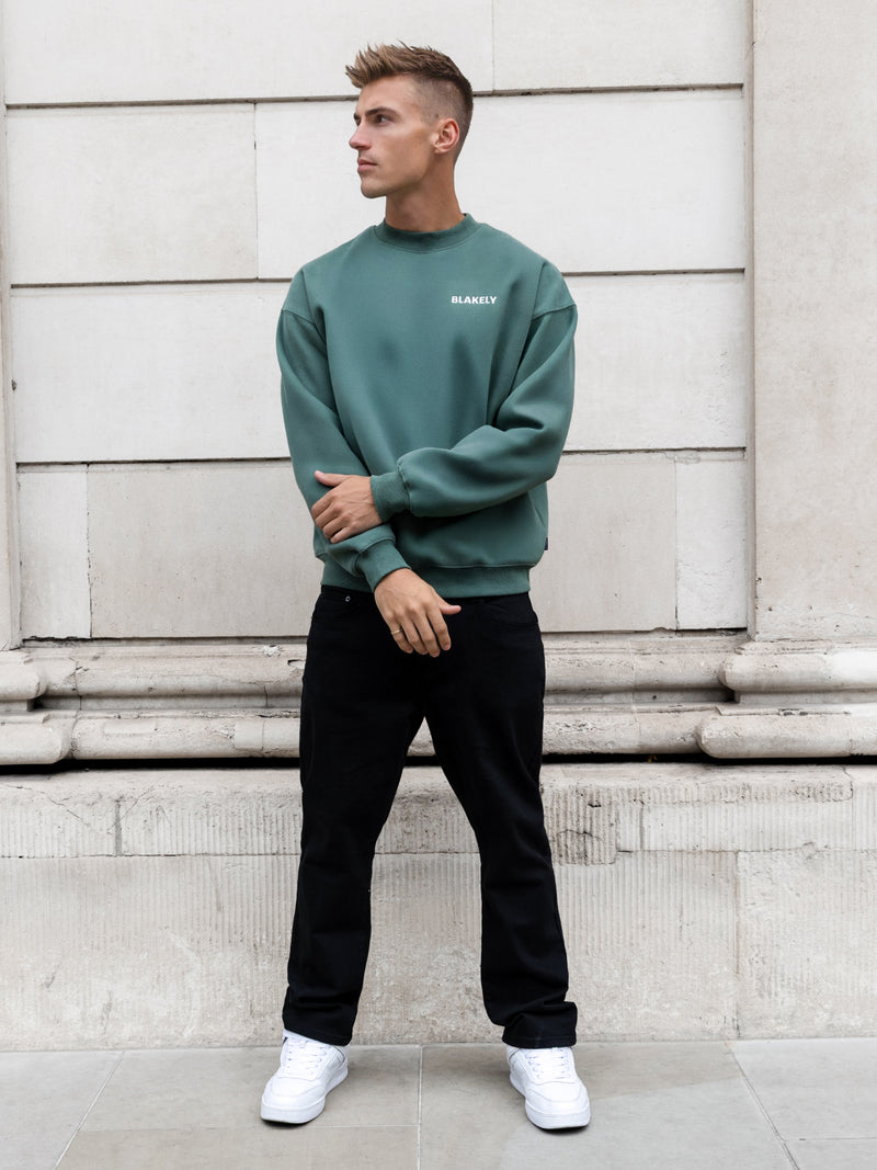 Jordan Relaxed Sweater - Vintage Green