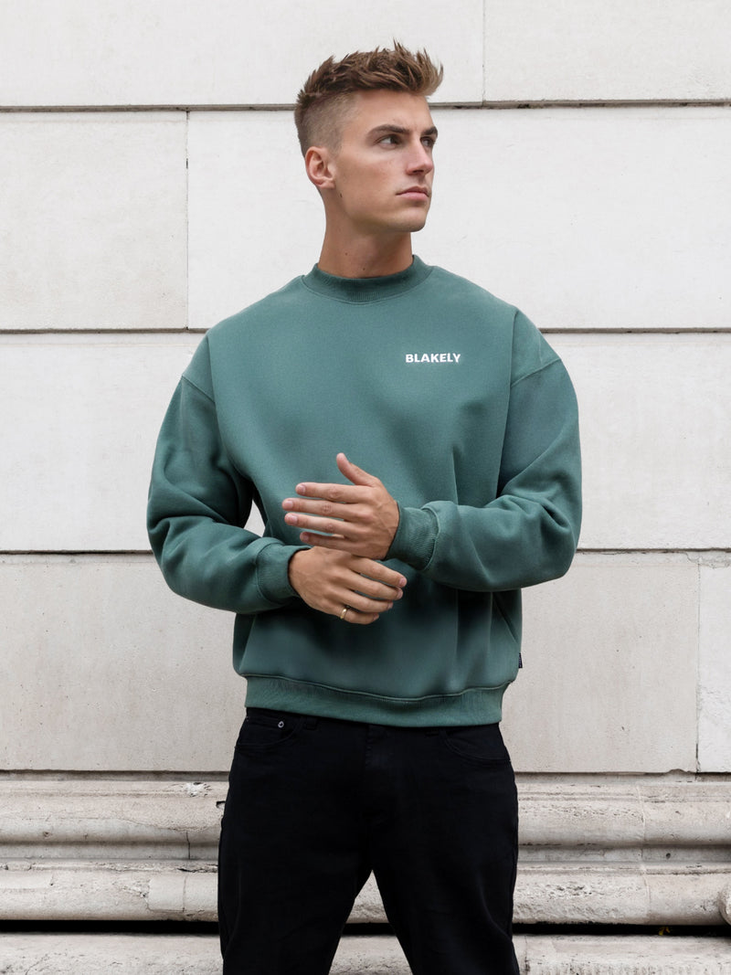 Jordan Relaxed Sweater - Vintage Green