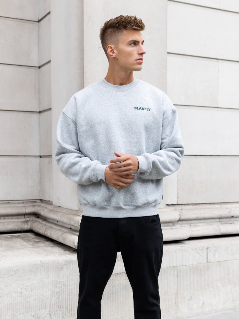 Jordan Relaxed Sweater - Marl Grey