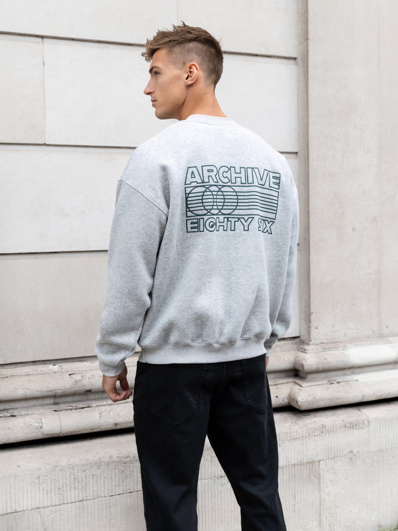 Jordan Relaxed Sweater - Marl Grey