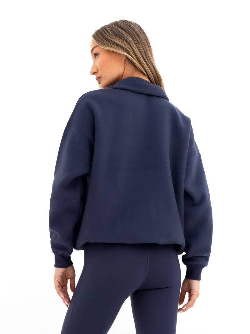 Active Studios 1/4 Zip Sweater - True Navy