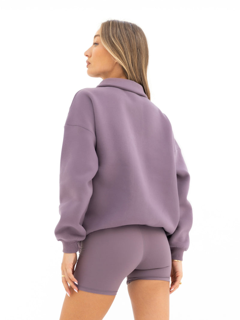 Active Studios 1/4 Zip Sweater - Grape