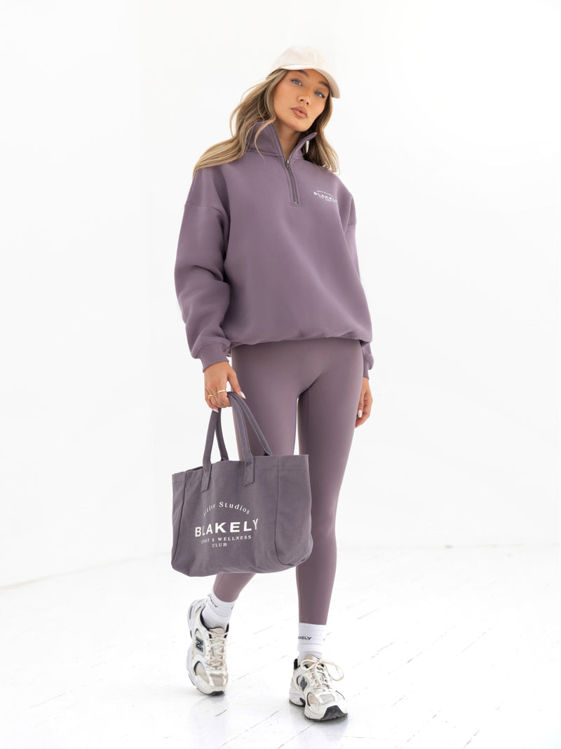 Active Studios 1/4 Zip Sweater - Grape