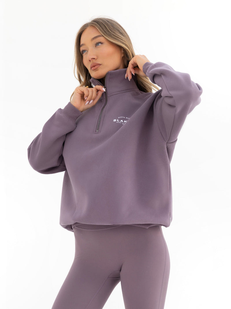 Active Studios 1/4 Zip Sweater - Grape