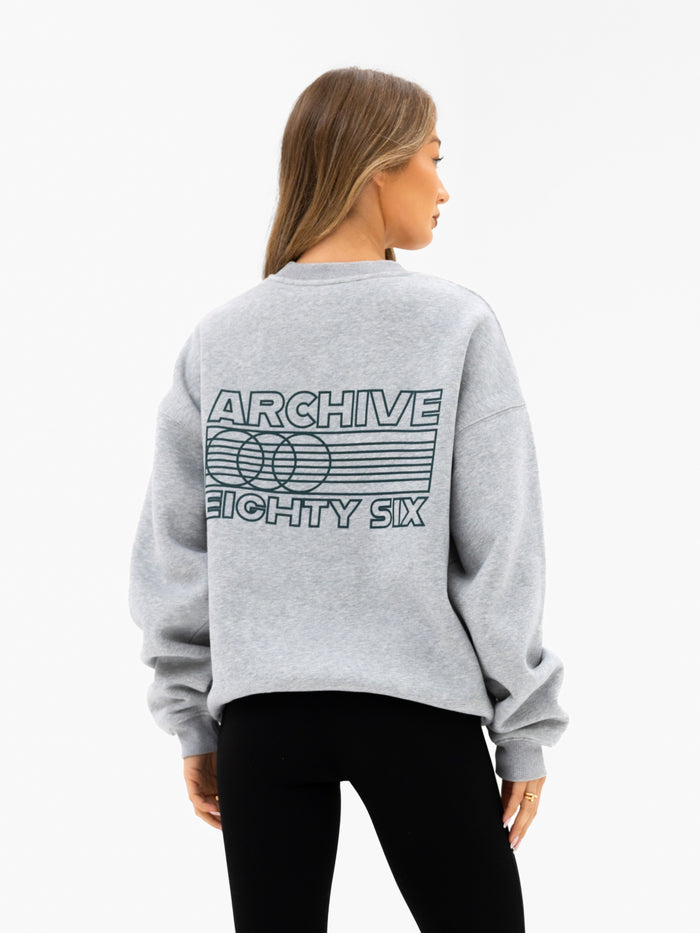 Naomi Oversized Sweater - Marl Grey