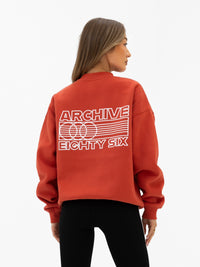 Naomi Oversized Sweater - Washed Red