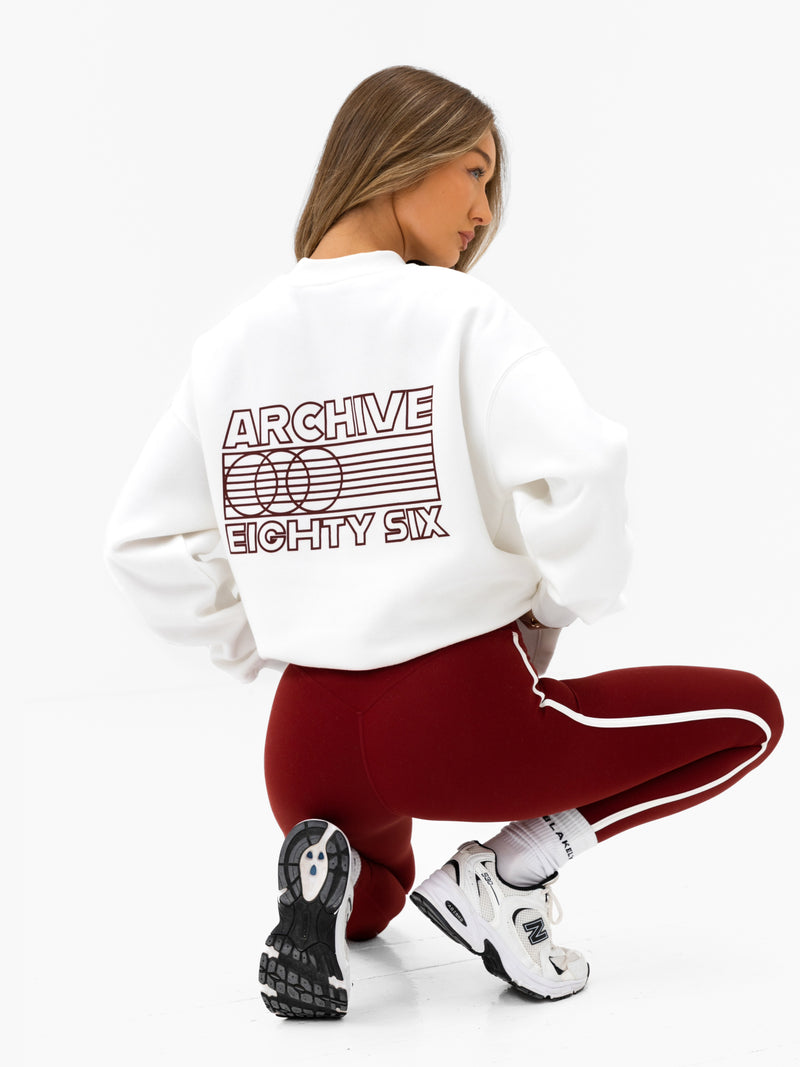 Naomi Oversized Sweater - Flat White