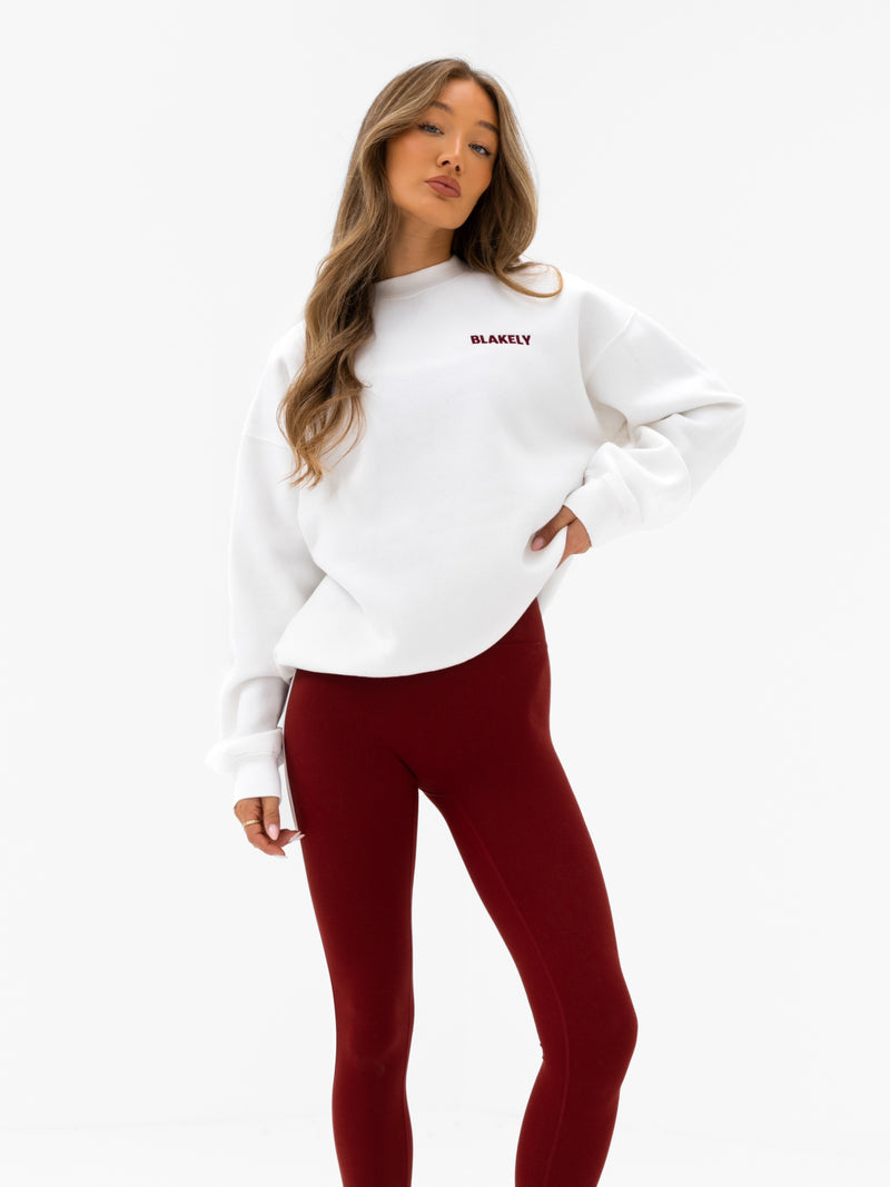 Naomi Oversized Sweater - Flat White