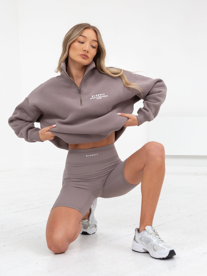 Ultimate 1/4 Zip Jumper - Pink Taupe