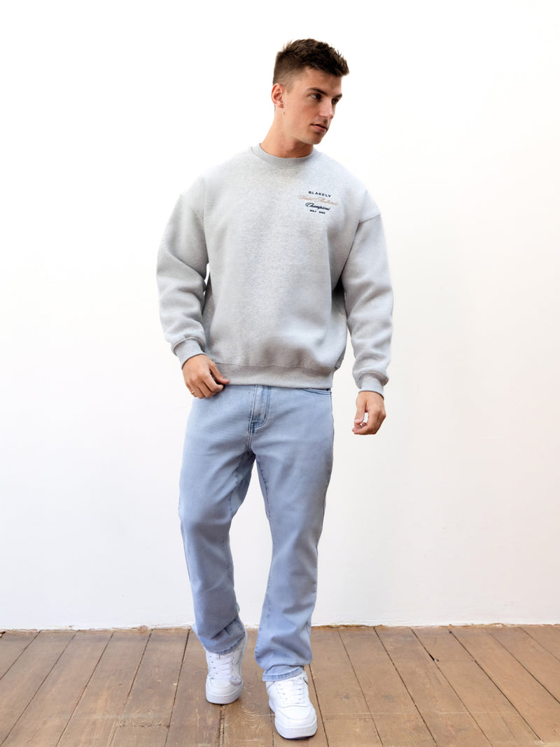 Legacy Relaxed Sweater - Marl Grey