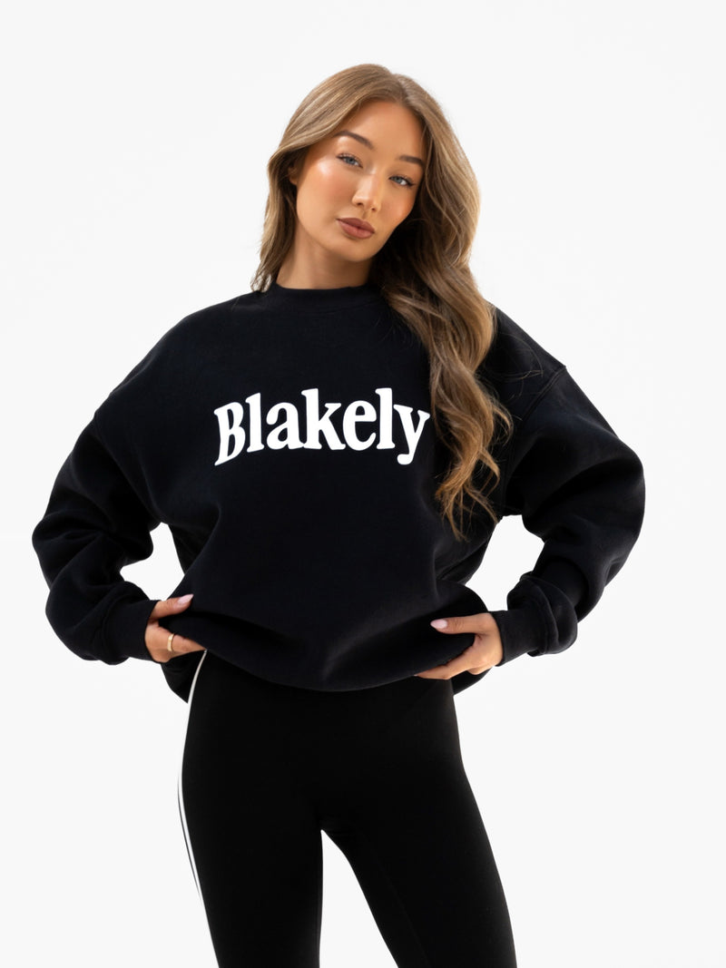 Jada Oversized Sweater - Black