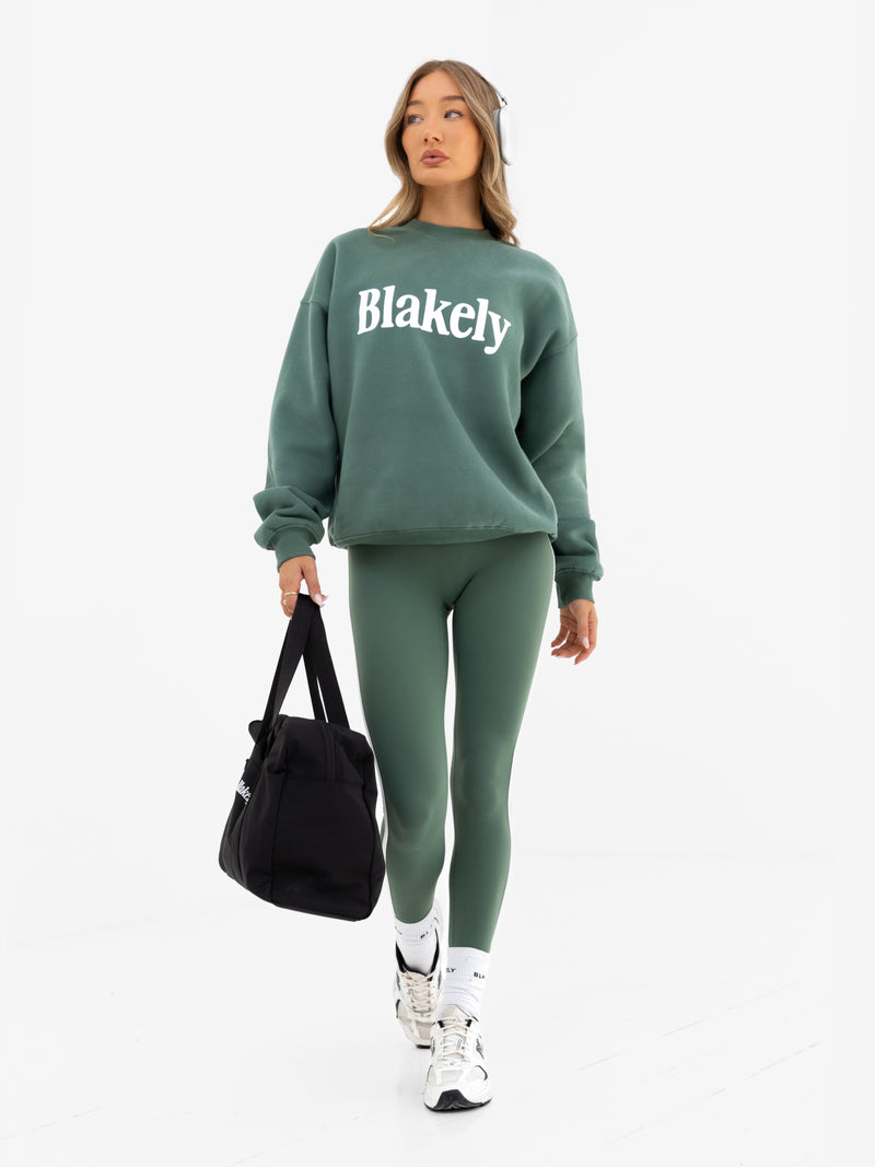 Jada Oversized Sweater - Vintage Green