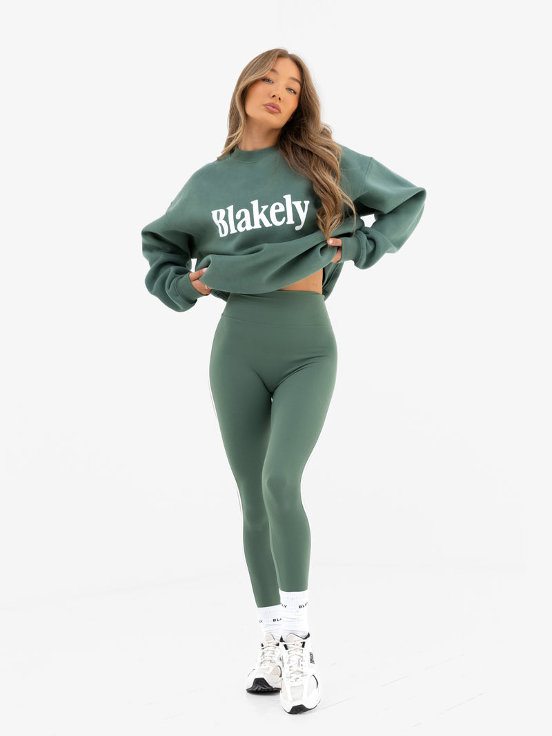 Jada Oversized Sweater - Vintage Green