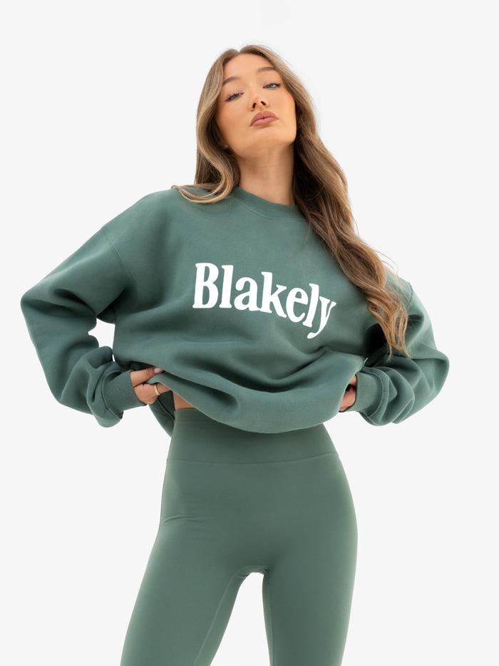 Jada Oversized Sweater - Vintage Green