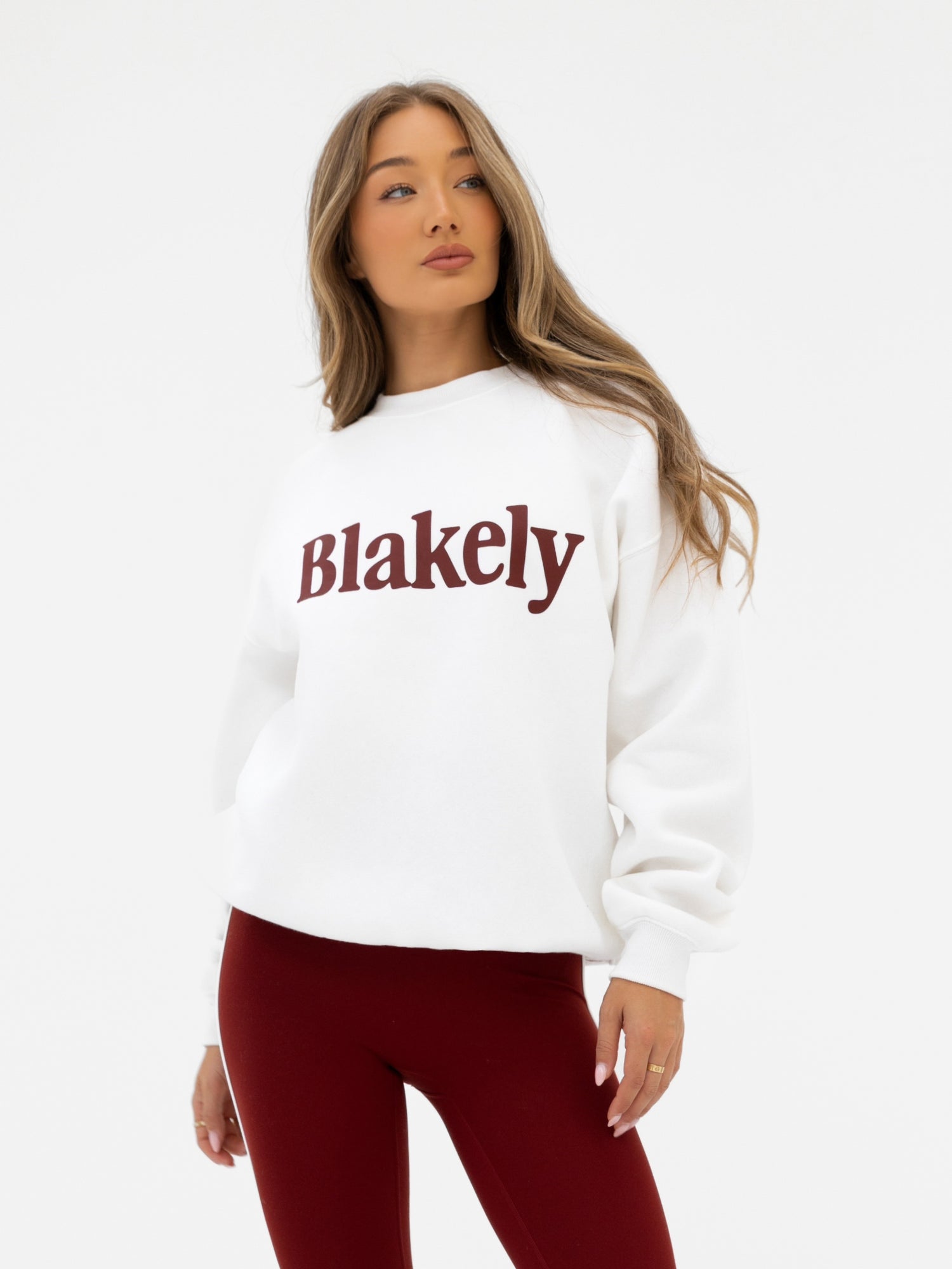 Buy Blakely Womens Flat White Jada Oversized Sweater | Free