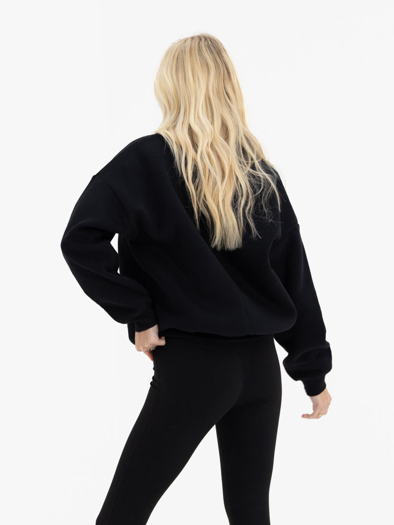 Alexis 1/4 Zip Sweater - Black