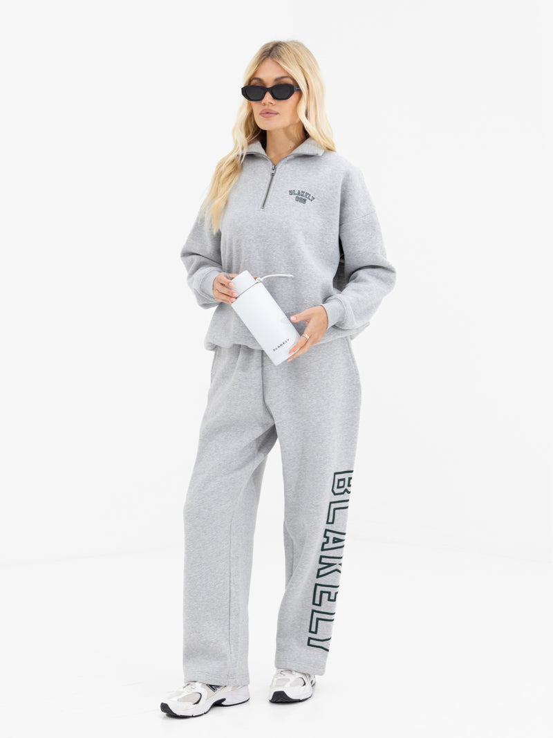 Alexis 1/4 Zip Sweater - Marl Grey