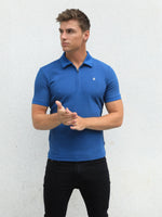 Toulon Textured Polo - Blue