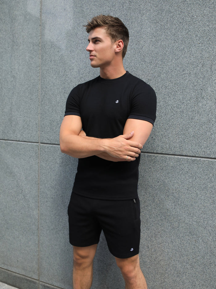 Toulon Textured T-Shirt - Black