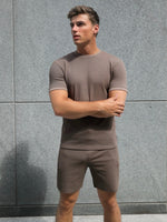 Toulon Textured T-Shirt - Brown